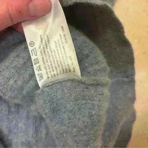 Hoggs of Fife Lauder Ladies Cable Pullover Wool Sweater Size Large - Picture 6 of 6